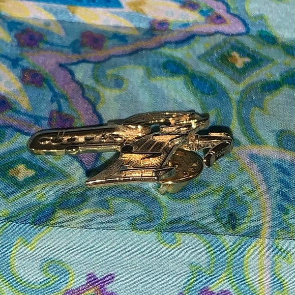 JJ Gold Tone Musical Trombone Lapel Tack Pin - Picture 5 of 13